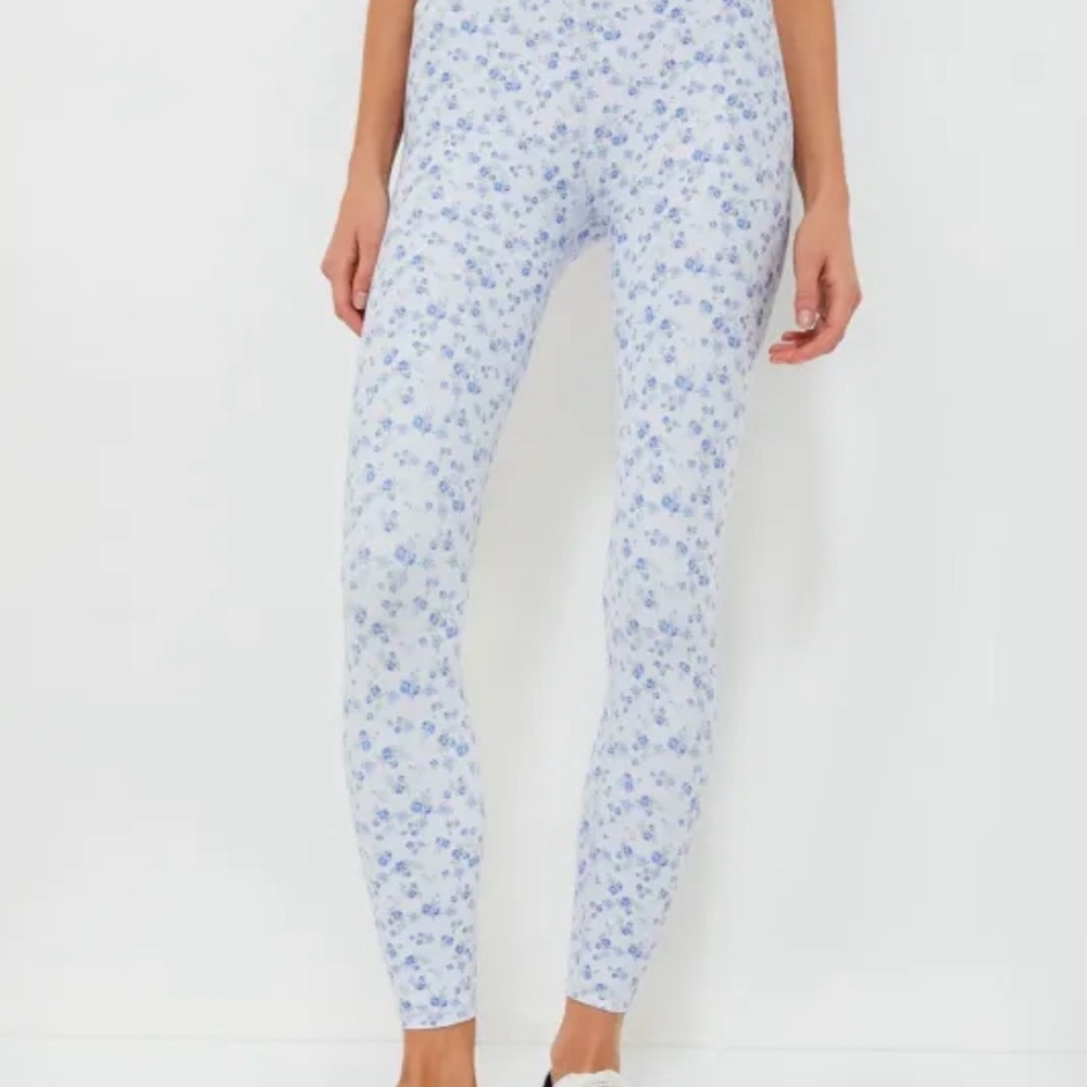 LoveShackFancy Blue Side Walk Jutta Legging Tag